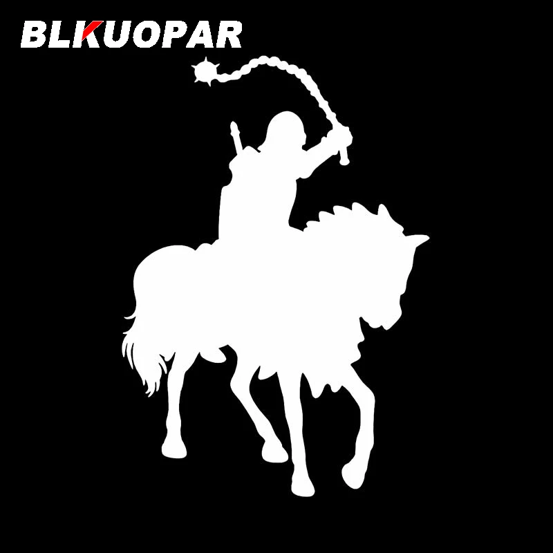 BLKUOPAR فارس الحصان الصور الظلية ملصقات السيارات مقاومة للخدش شارات الفينيل مكيف الهواء دراجة نارية الديكور DIY بها بنفسك سلع السيارات