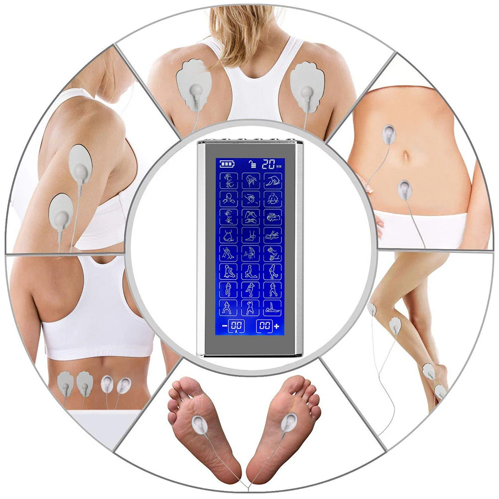 Masajeador corporal eléctrico EMS tens para fisioterapia profesional, estimulador muscular de pulso, electroestimulación, productos de terapia de