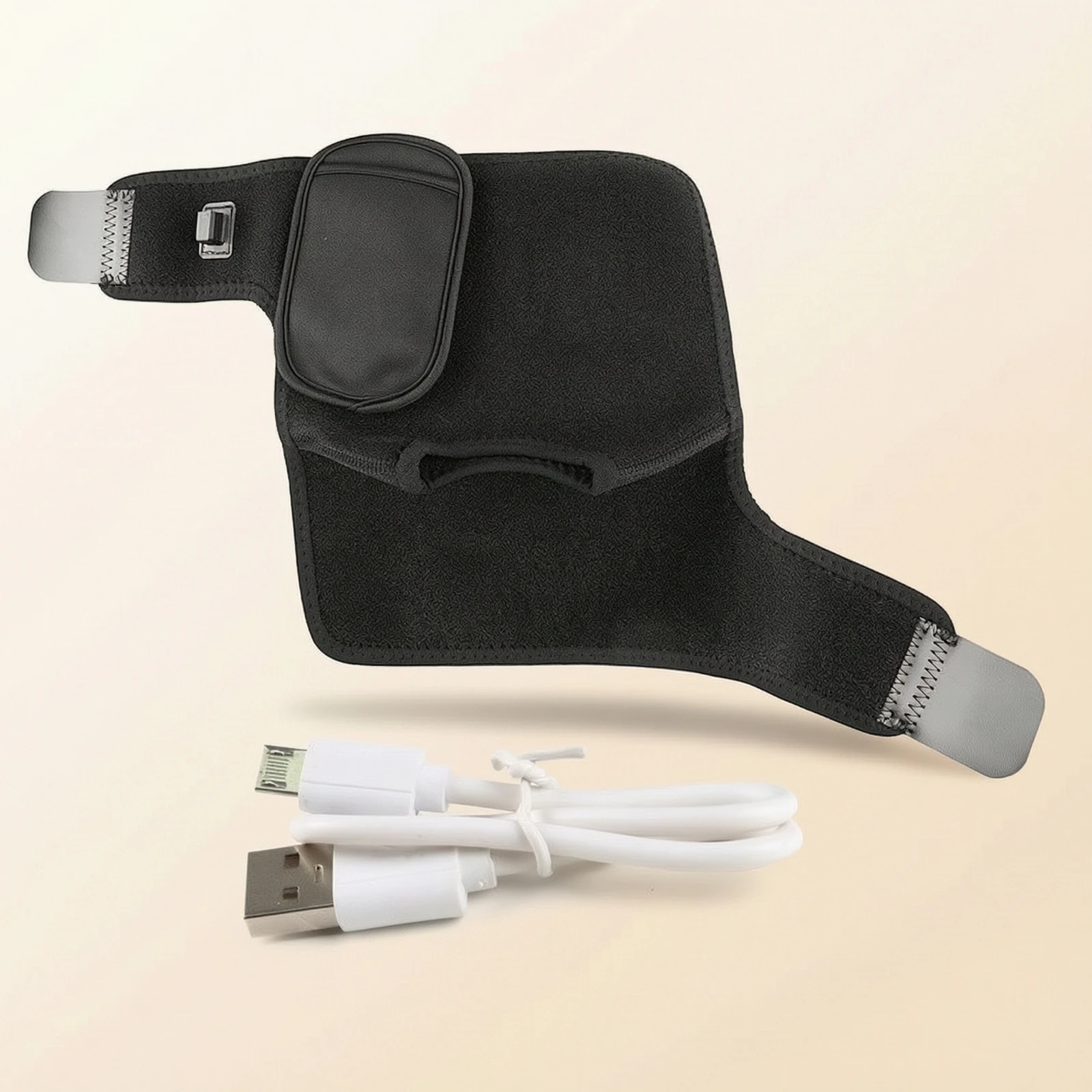 Heated Ankle Wrap Wearable Ankle Heating Pad Electric Heated Wrap Soft for Home, Office