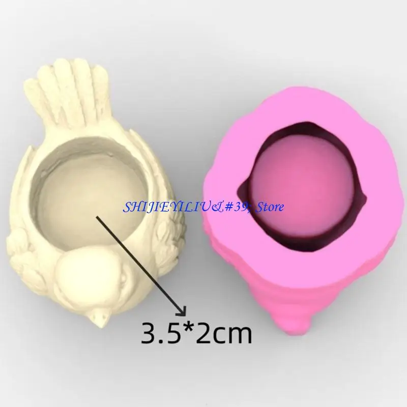 

E21F Формы для подсвечников Формы для подсвечников Силиконовый материал в форме птицы для свечей