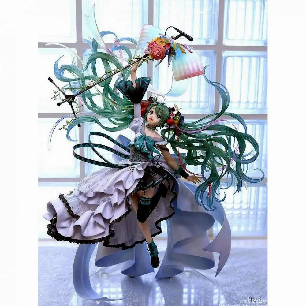 

Hatsune Miku GSC 10Th Anniversary Illustration Contest Entries Hands On Cartoon Anime Figure Model Toys for Girls Birthday Gift