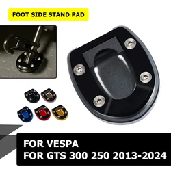 Foot Side Stand Enlarge Pad For VESPA GTS300 GTS 300 GTS 250 GTS250 Motorcycle Foot Extension Pad Shelf Kickstand Accessories