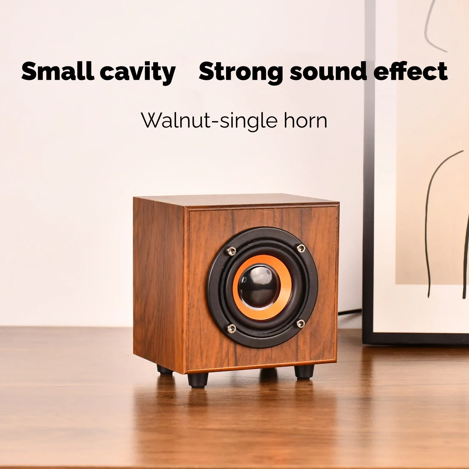 خشبية خمر جهاز كمبيوتر شخصي مكبرات الصوت PC صندوق الصوت HIFI ستيريو USB السلكية Caixa De Som لأجهزة الكمبيوتر المكتبية أجهزة الكمبيوتر المحمولة