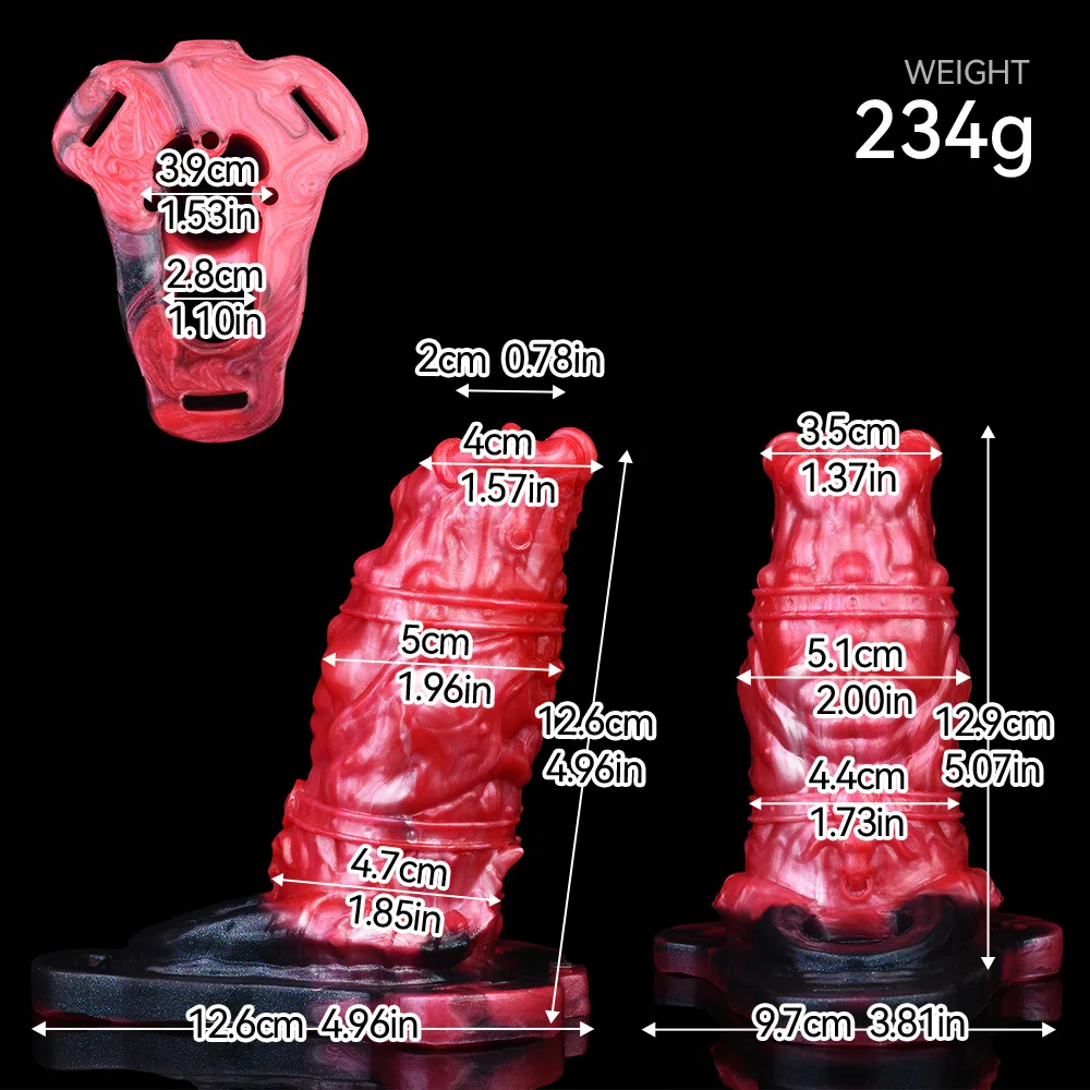 SHAZ الخيال شكل حيوان ذكر الاستمناء هزاز القضيب كم دسار غمد سيليكون خاتم الديك تأخير القذف الجنس لعب 18 +