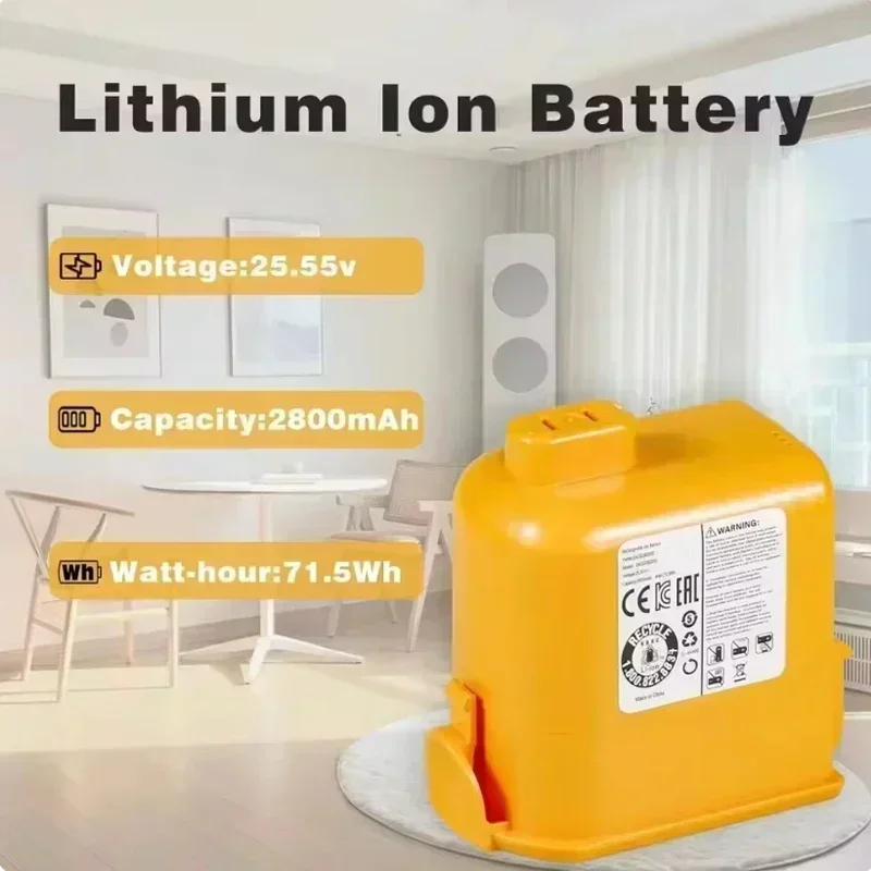 Vacuum Cleaner Battery 5000mAh EAC63758601, EAC63382201, EAC63382202, MEV65921201, EAC63382204 for LG Cord Zero A9, A9+, A9 Plus