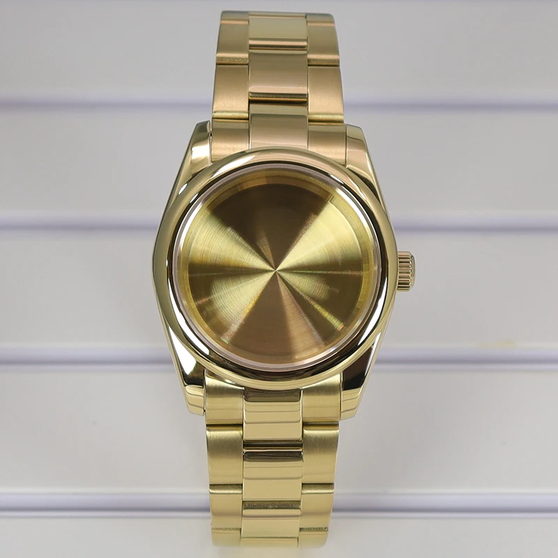 36mm/39mm Luxury Watch Case 20mm Steel Strap For NH35 NH36 NH38 NH70 Miyota8215 Movement Cases 28.5mm Dial Sapphire Glass Oyster