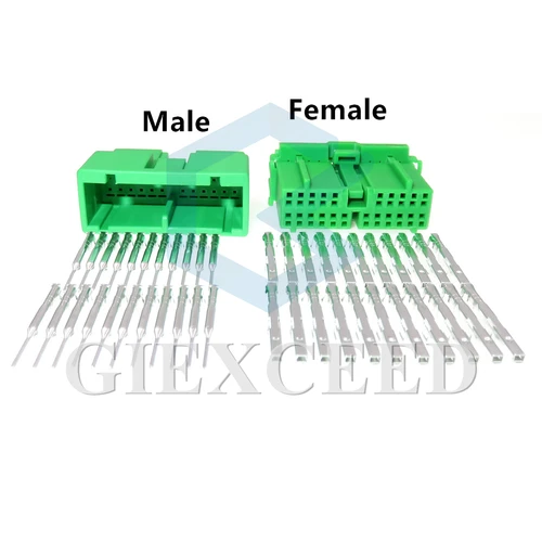 Imagen 2 del producto 22 pines IL-AG5-22S-D3C1 IL-AG5-22P-D3C1 conector de Cable de instrumento automático para coche enchufe de montaje de CA con terminales para Honda