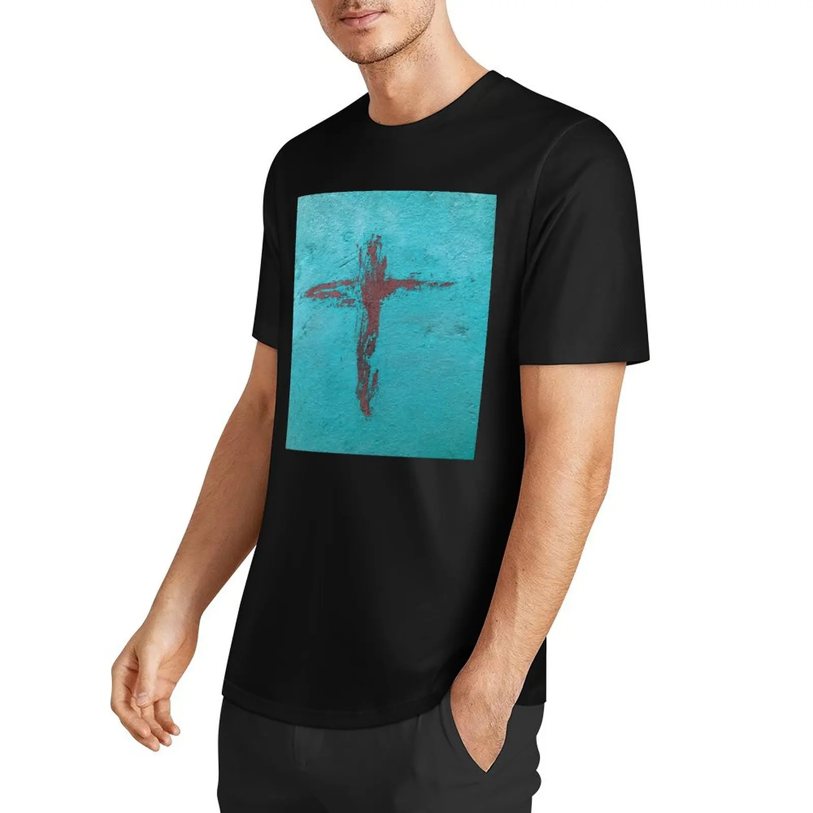 Cross on the Wall T-Shirt oversized t shirt plus size clothes graphic t shirts customizeds shirts graphic tee men