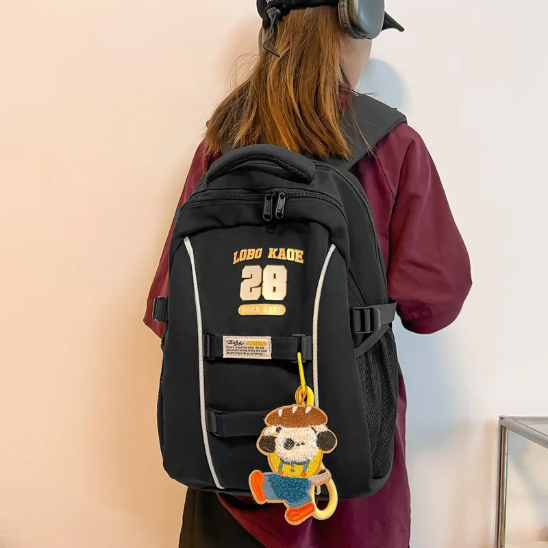 Korean version Japanese backpack with large capacity ins for primary and secondary school students schoolbag portable backpack