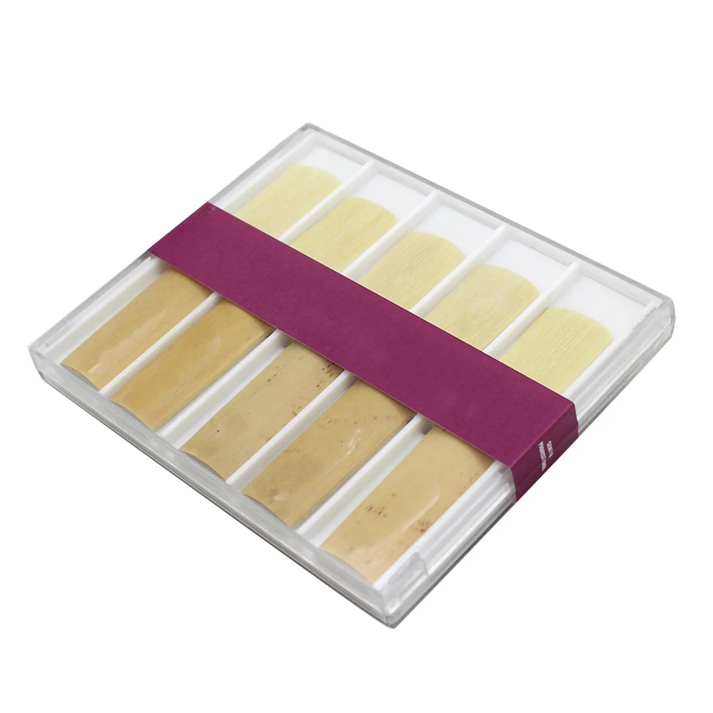 

10 Pcs Saxophone Reed Tasteless Reeds Mouthpiece Kit for Natural Parts Instrument