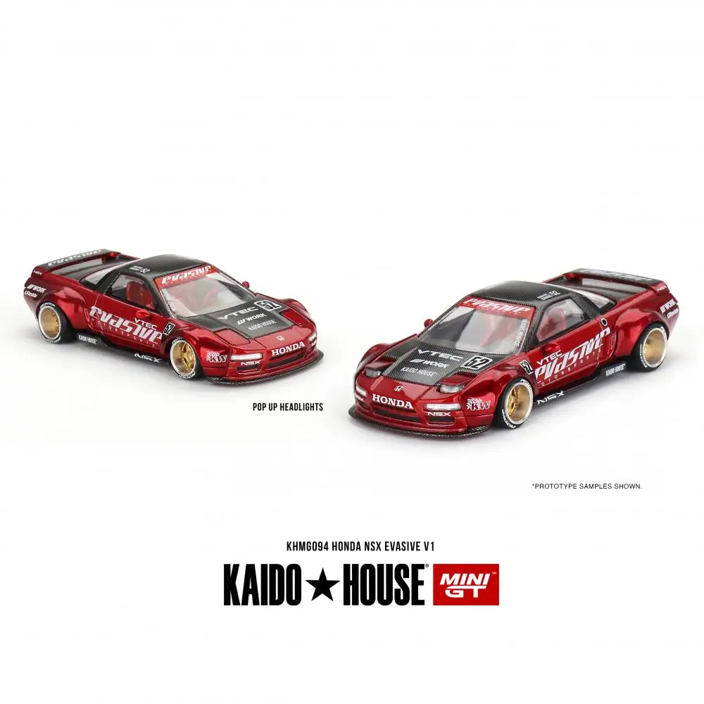 Kaido House MINIGT 1:64 Honda NSX Evasive V2 Alloy Diecast Car Model Toy Collection Christmas Gift TSM Model In Stock