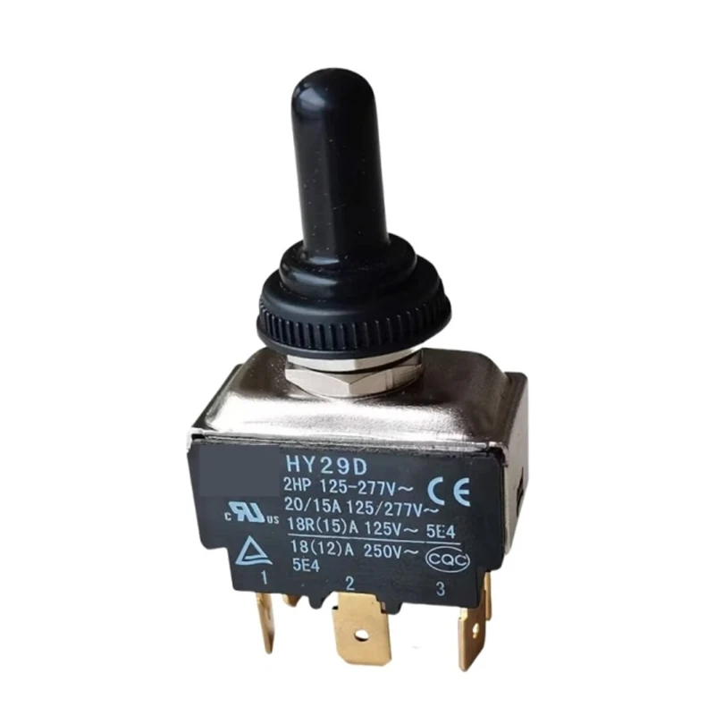 Easy to Install HY29D 6 Pin 3 Setting Toggle Switches Multifunction PVC Button Switches Upgrades for Safe Electrical Operate