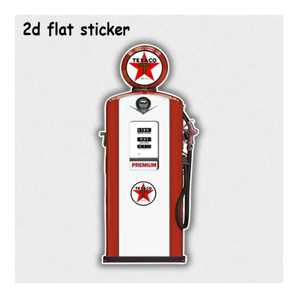 Texaco Vintage Gas Pump Display Sticker For Cars, Laptops, Windows, Doors, Fridges, Water Bottles