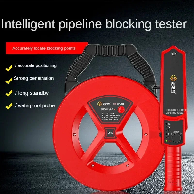 Imagem -03 - sem Fio Eletricista Pipeline Detector Czd40 Plug Removedor Plug Removedor de Alta Precisão Threading Pipe Desbloqueio