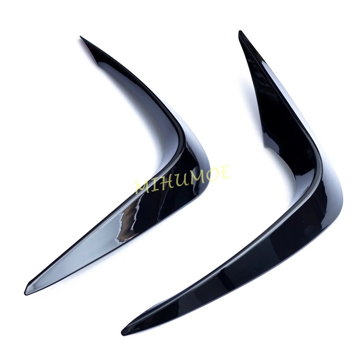 لتويوتا هايلاندر كلوغر 2021 2022 2023 2024 2025 لامع أسود المصد الأمامي الضباب الخفيف الزخارف الحافة #2