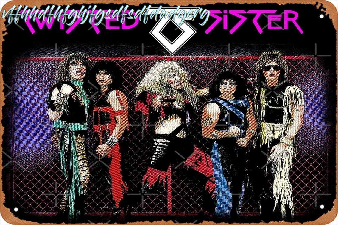 Music Hard Rock Twisted Heavy Metal Sister Band Trending Music Popular Glam Metal International Photographic Print Retro Me sign