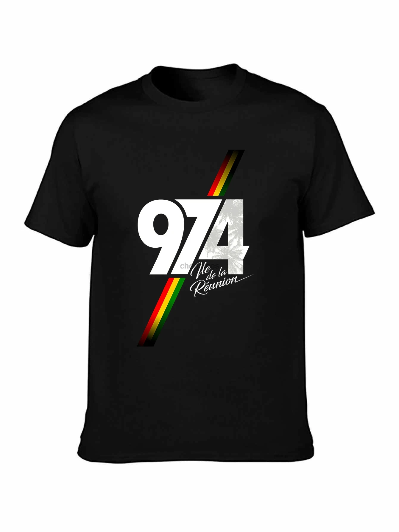 تي شيرت رجالي تي شيرت نسائي 974 جزيرة ريونيون توقيع 10 راستا من باندا فاكتوري #1