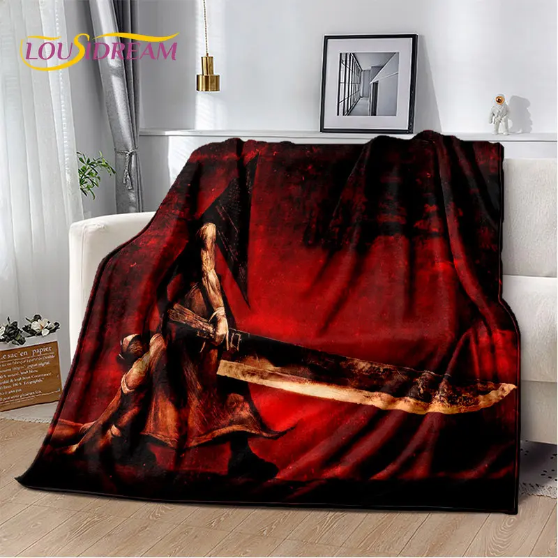 Silent Hill Horror Movie Games Soft Plush Blanket,Flannel Blanket Throw Blanket for Living Room Bedroom Bed Sofa Picnic Cover