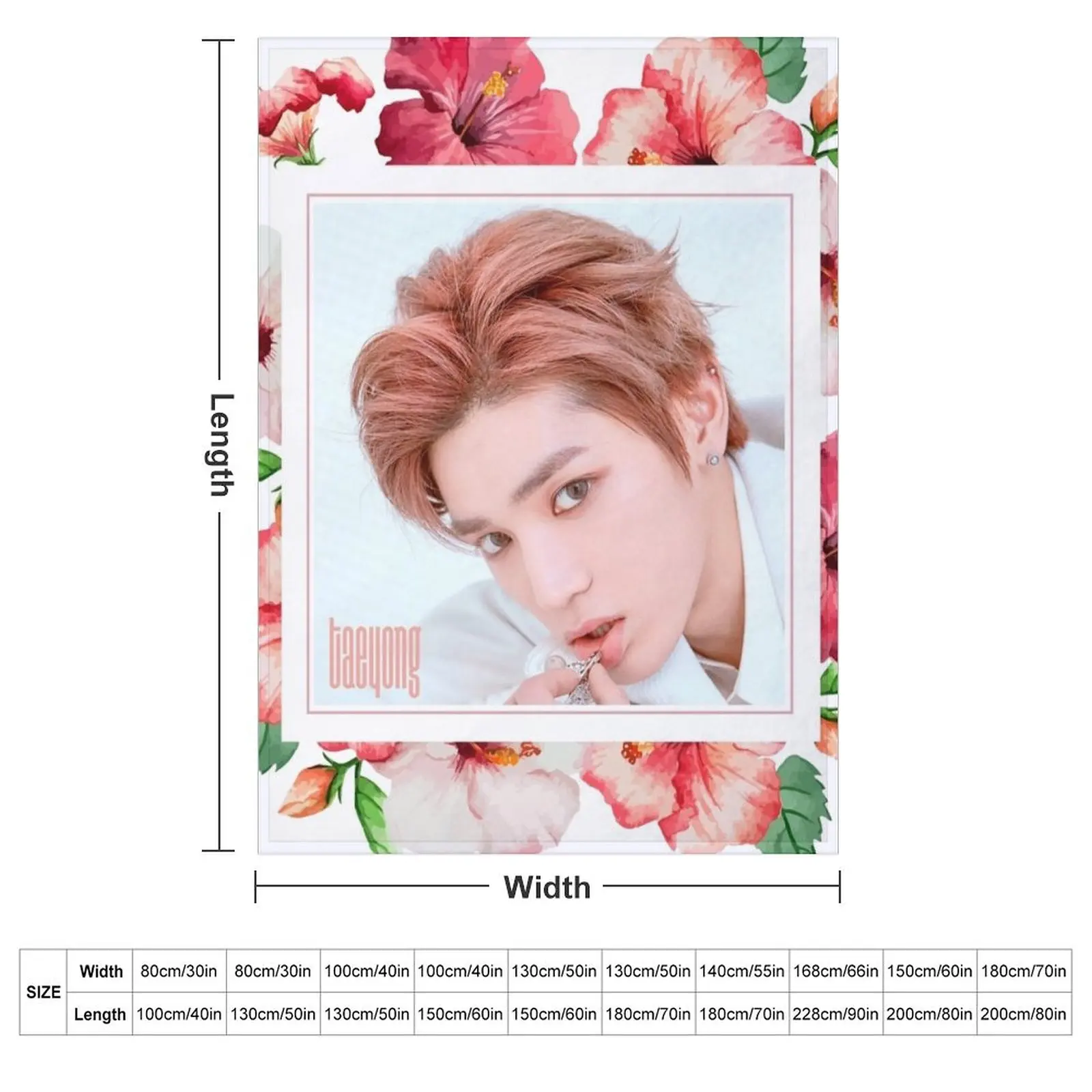 TOUCH NCT 127 Taeyong Throw Blanket Blankets For Bed Baby Kid'S Blankets