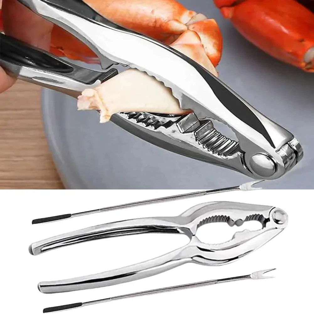 

Stainless Steel Seafood Tool Set Crab Shrimp Fruit Pliers Household Combination Special Tools Peeling Clip Set Eat Crab Tools