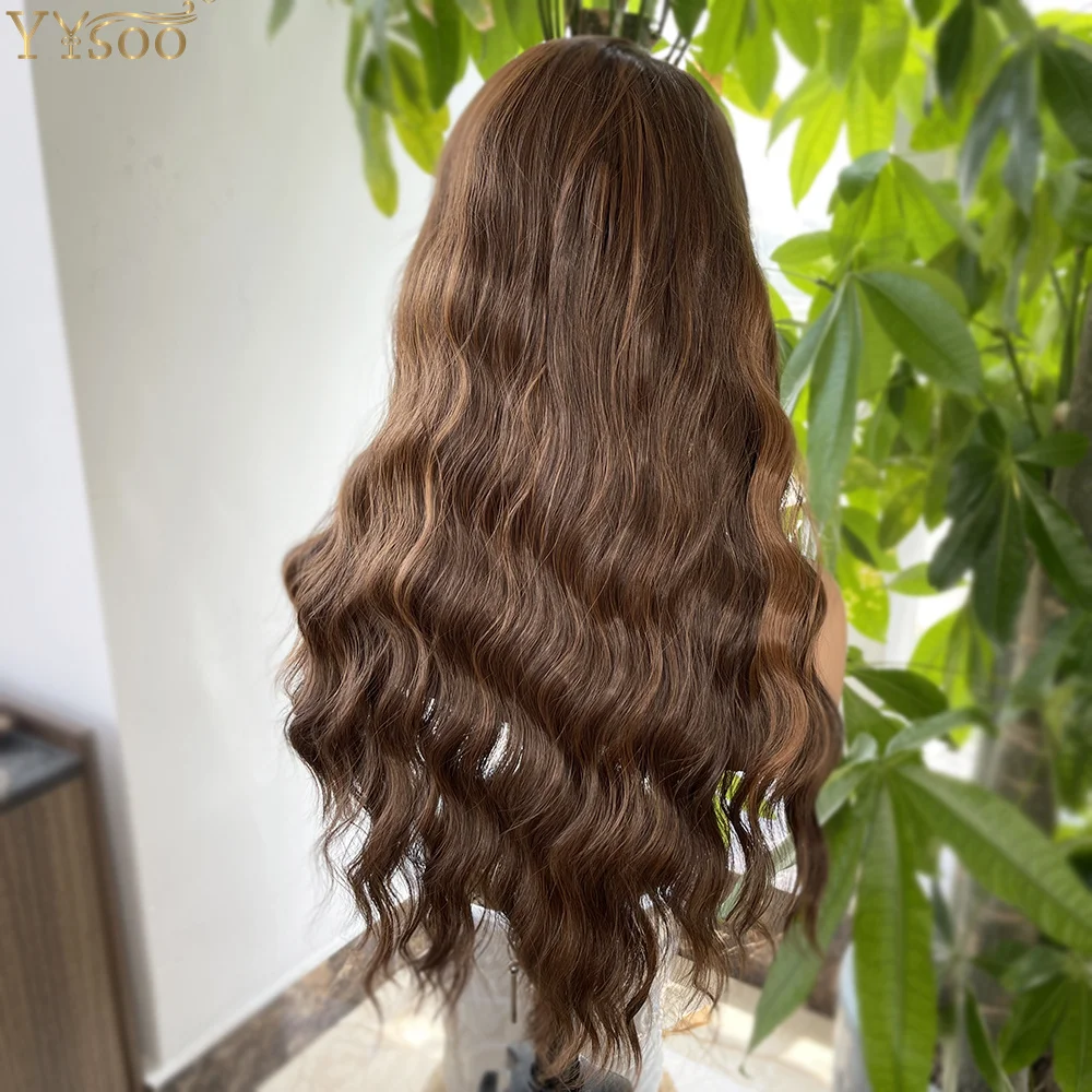 Long 13x4 Loose Wave Synthetic Wig 430 Highlights Color Futura Glueless Synthetic Lace Front Wigs For Women Pre Plucked Hairline