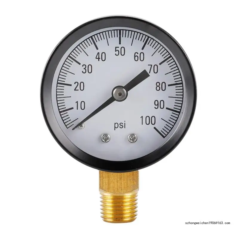 

28GF 1/4 Inch Pressure Gauge Air Pressure Gauge Bottom Connection 50mm Diameter