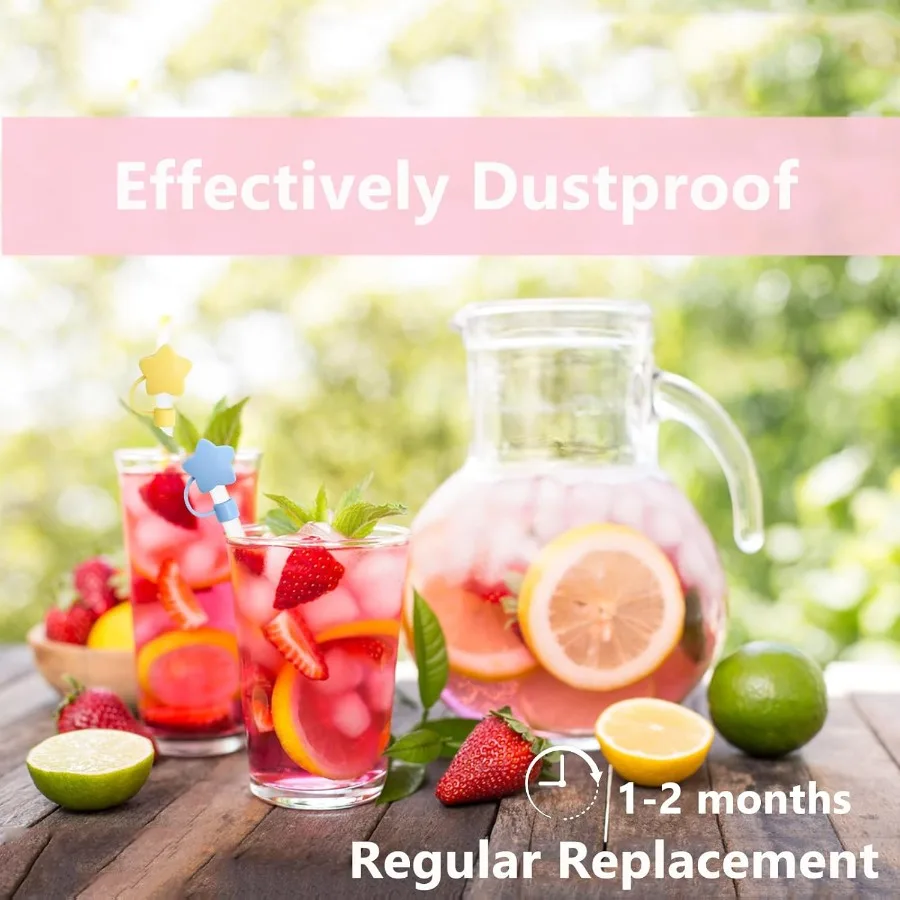 4 قطعة جميلة ستار القش كوف كاب Toppe متوافق مع ستانلي 30and40 أوقية بهلوان كوب قابلة لإعادة الاستخدام لطيف سيليكون القش نصائح الأغطية Pr