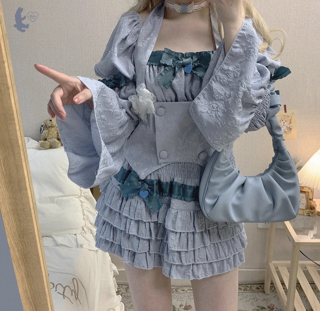 Gaono Lolita Cake Mini Rokken Vrouwen Japanse A-lijn Hoge Taille Plooirok Girly Kawaii Liefde Y2k Gelaagde Rokken Fee Outfit