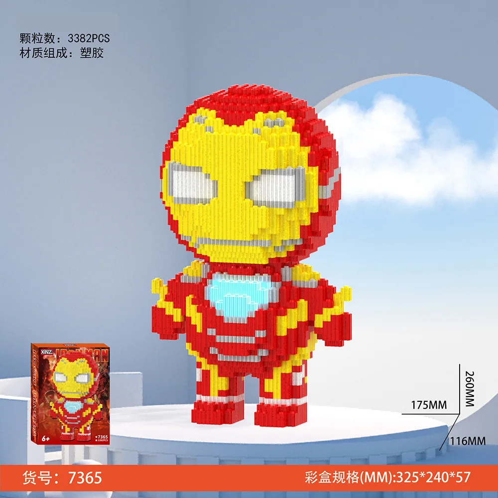 마블 슈퍼 영웅 매직 빌딩 블록 독 배트맨 스파이더 맨 Xinz 모델 Nick Judy Losto 조립 미니 벽돌 피규어 장난감
