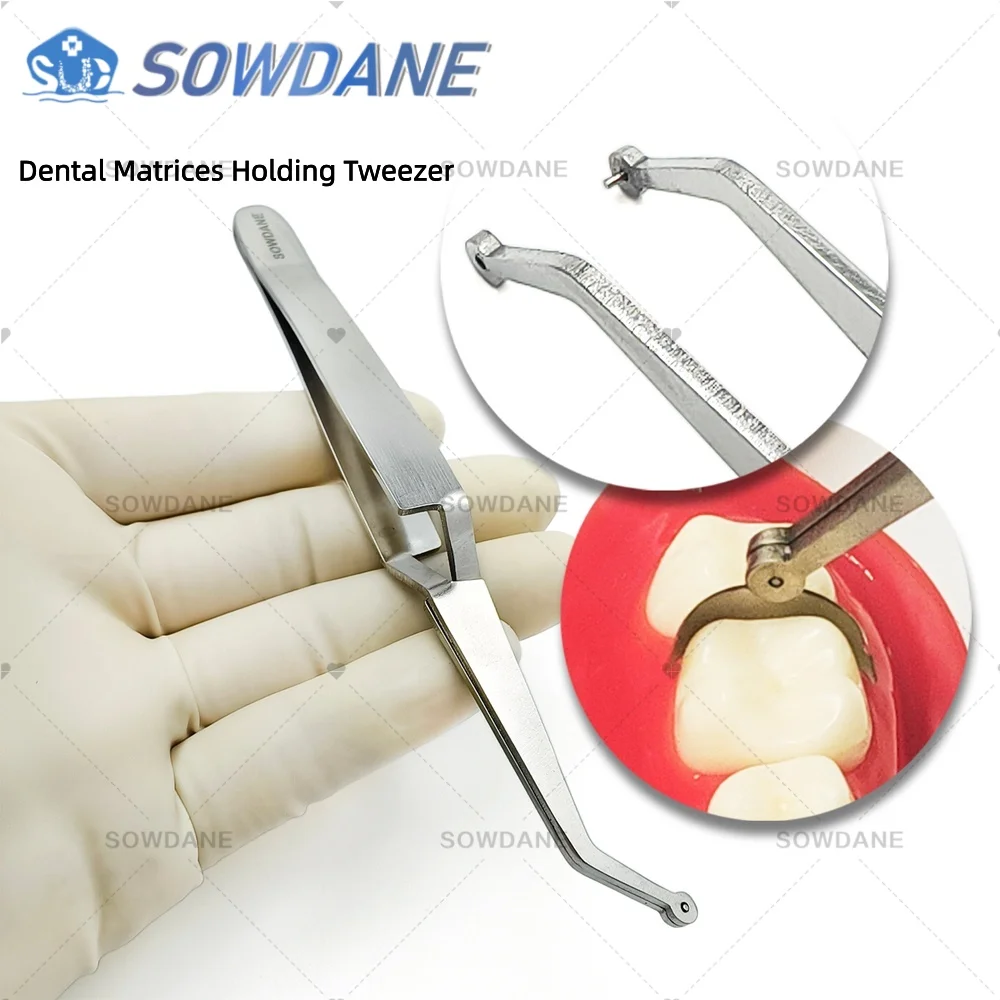 

Dentist Surgical Instrument Matrix Holding Matrice Hold Tweezer Dental Matrices Holding Tool Orthodontic Matrix Placing Tweezer