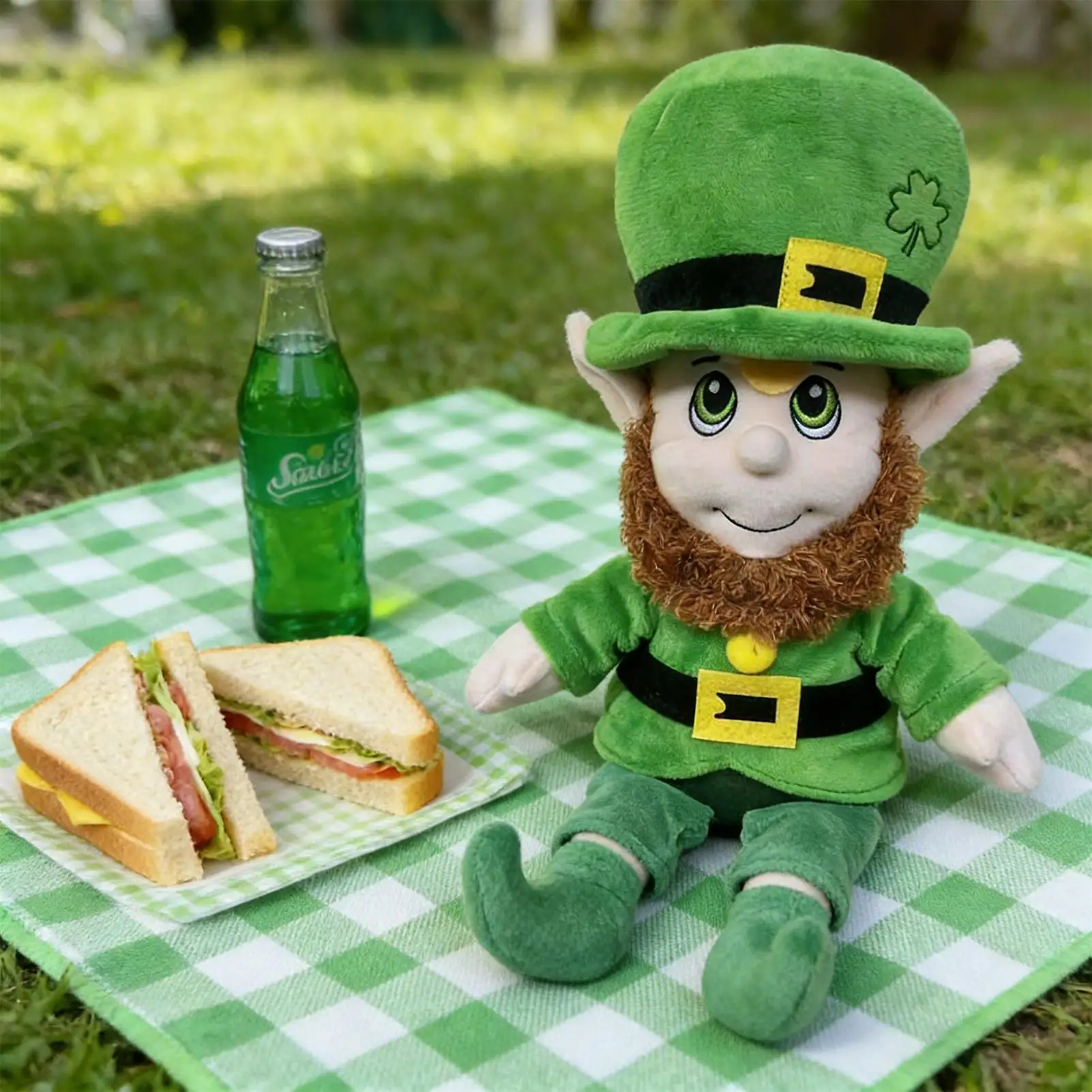 

Leprechaun Doll St Patricks Cute Soft Doll Adorable Figure Stuffed Doll Toy for Kids Adults Bedroom Living Room Bed Couch Shelf