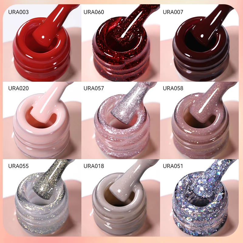 UR SUGAR 80 kolorów 15 ml Czerwone kolory Seria Żelowy lakier do paznokci Półtrwały żel UV Nail Art Manicure Lakier Materiały eksploatacyjne