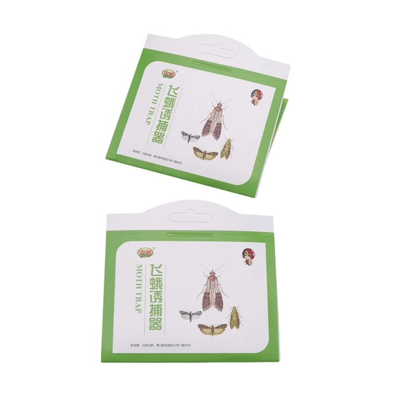 5pcs/bag Insecticide household cleaning green moth trap insecticidal trap sticker Moth trap