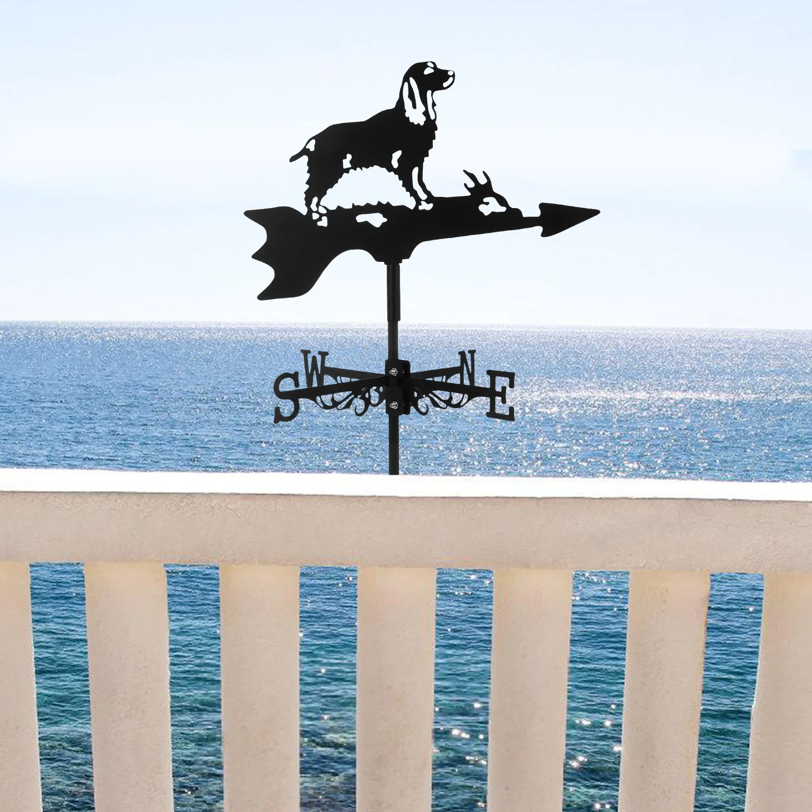 

Iron Wind Vane for Garden Decor Weather Vane Roof Mount Outdoor Metal Decoration Shed Yard Gazebo Statue Weathervane