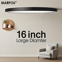 MARPOU Ultra-thin LED Ceiling Lamp 35W Modern Panel Warm White Cold White Neutral White Indoor Home Lighting Decor Living Room