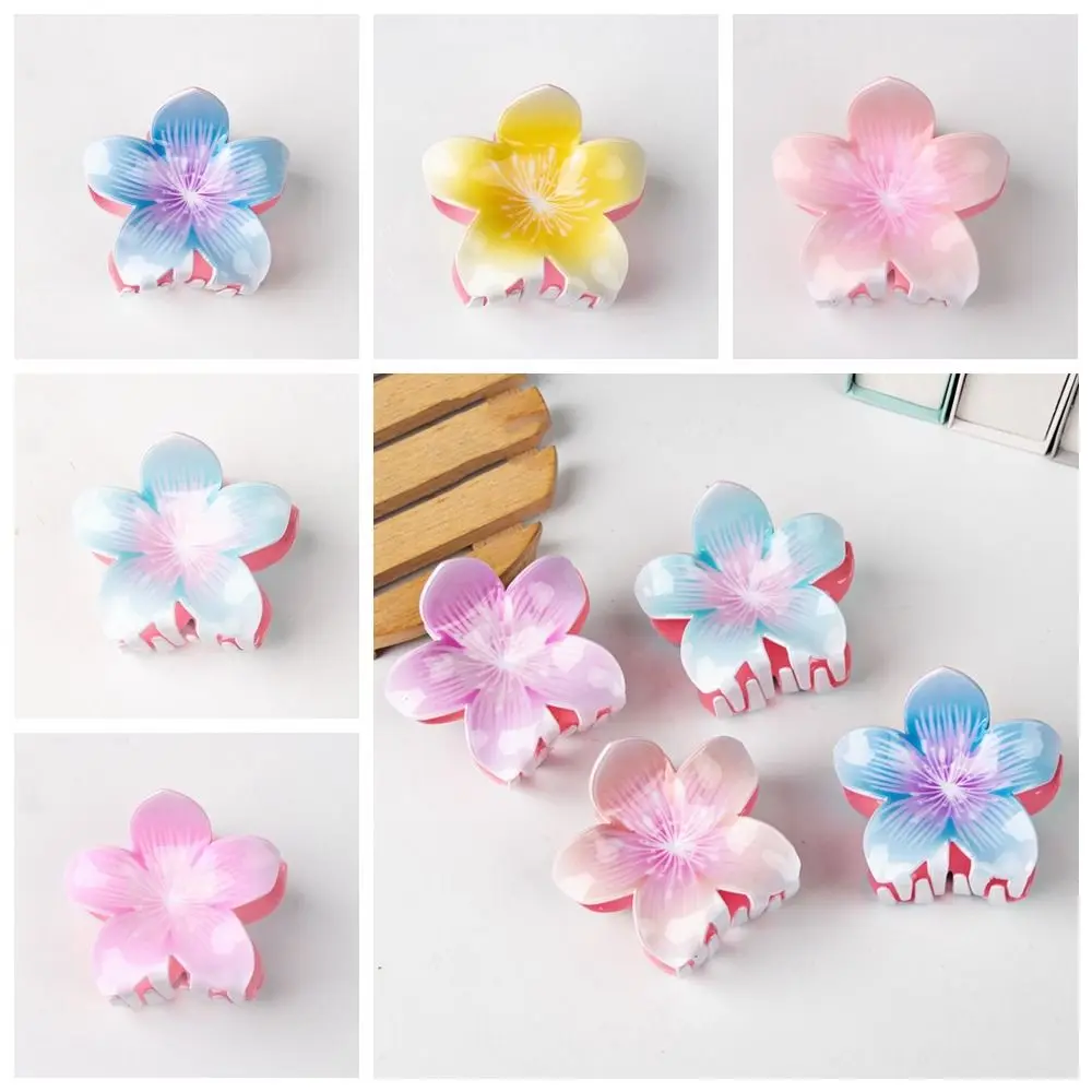 Fashion All-match Flower Hair Claw Grab Clip Headwear Hair Clip Headdress Geometric Shark Clip Daily