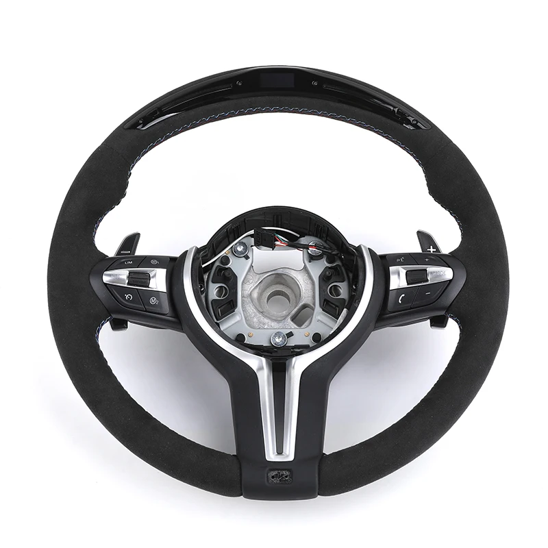 With LED Display Full Alcantara Steering Wheel for BMW F01 F06 F10 X5 F15 X6 F16 F20 F21 F30 F31 F32 F34 F36 F80 F82 F87 M3 M5