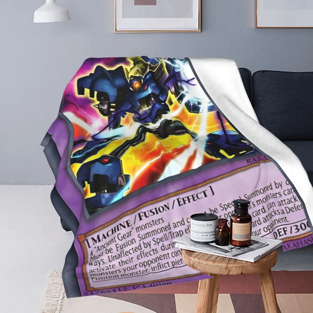 Anime Yu Gi Oh Card Blanket Flannel Awesome Soft Throw Blanket for Bed Sofa Summer