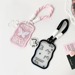 Cartoon card cover transparent three inch card cover star pendant