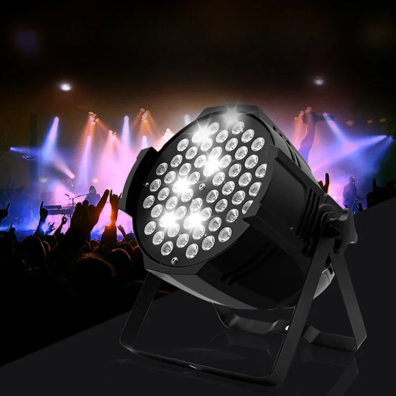 Proyector de luces de escenario para cine en casa, luz Led RGB de 54 piezas para discoteca, Karaoke, fiesta, salón de haz láser colorido, 110-220V, lámpara de baile