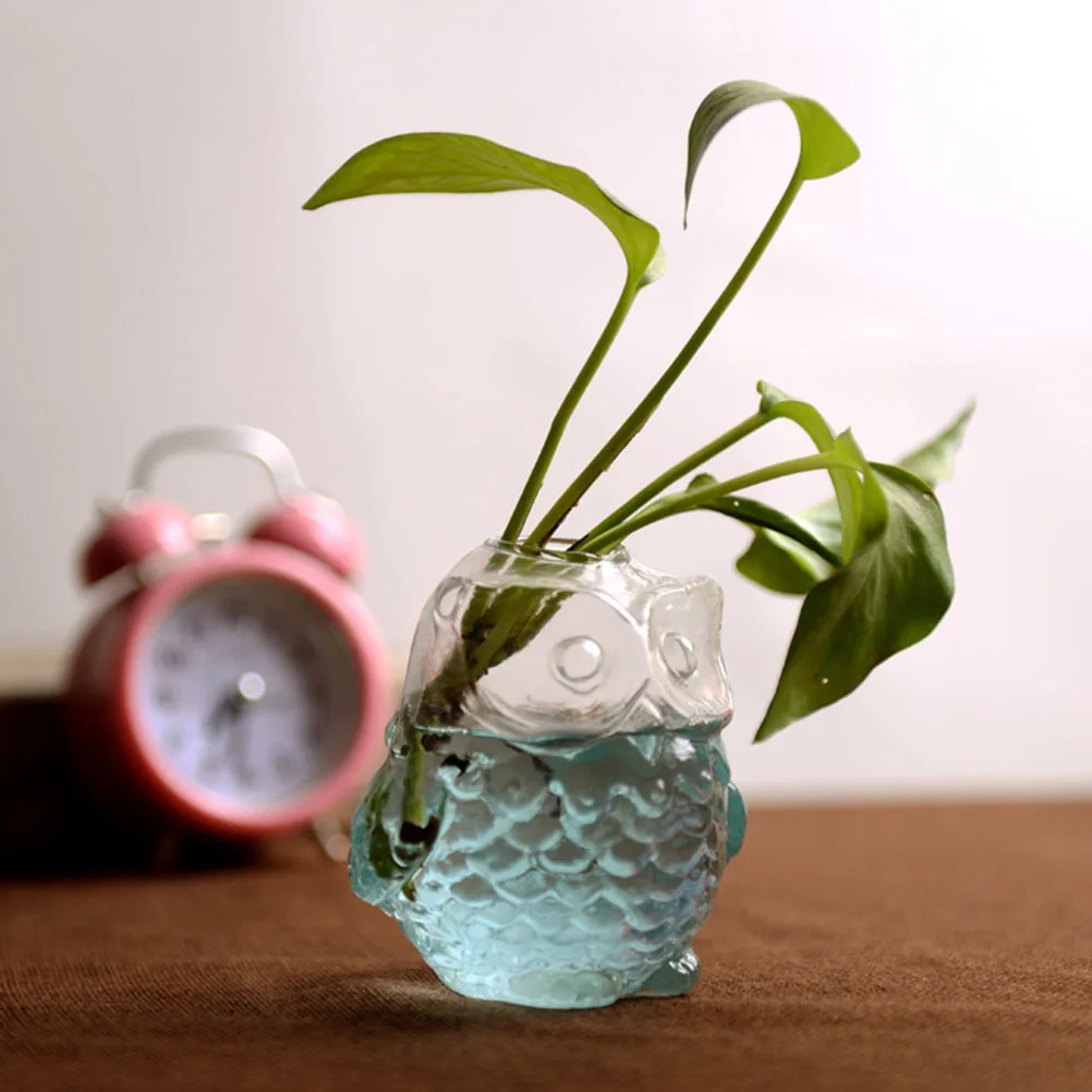 

2Pcs Cat Head Glass Vase Creative Hydroponic Flower Container for Home Office Decorative Floral Arrangement Transparent Plant