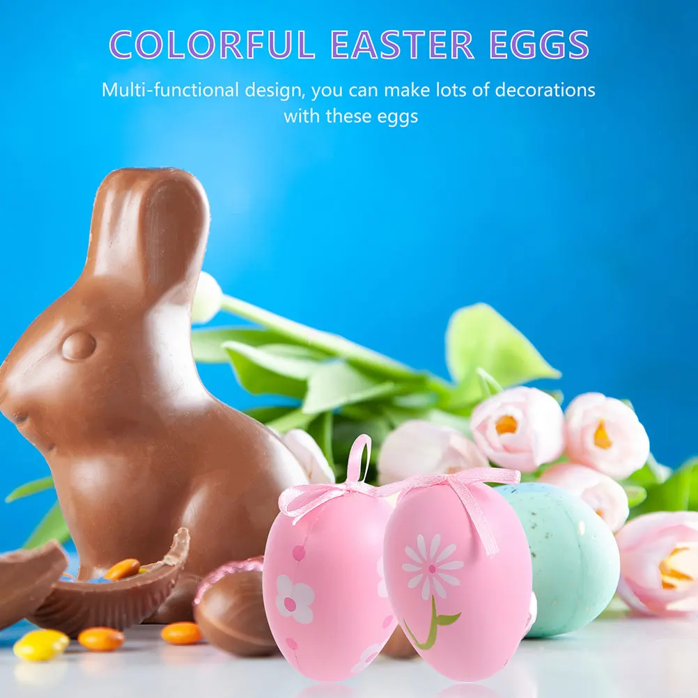 48-pcs-plastic-easter-decor-egg-fake-decoration-decorative-crafts-hanging-diy-making