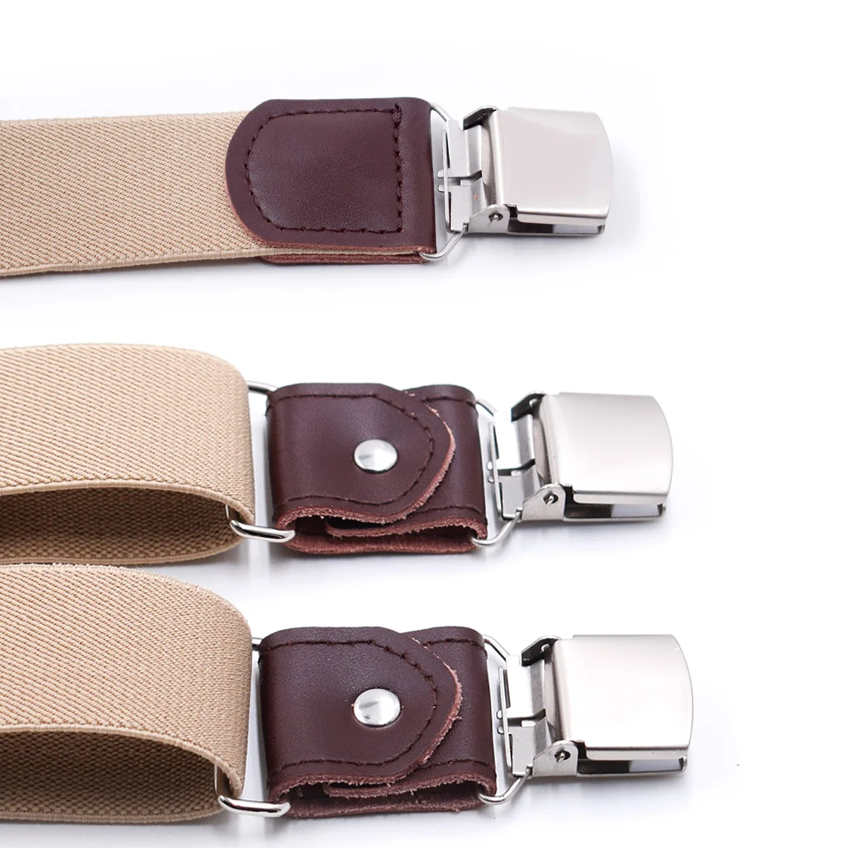 Pearl Nickel Shoulder Strap for Adult Men Hooks Suspenders Man for Pants Casual Mens Trouser Suspenders Fashion Adjustable