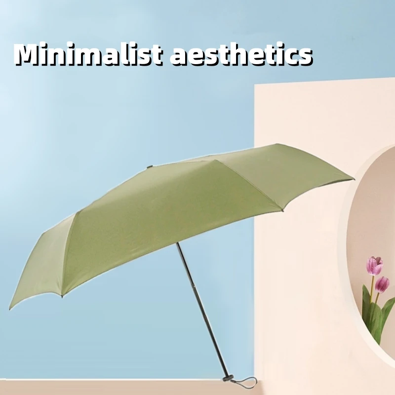 

C2 Ultra-light UPF50+ Umbrella Carbon Fiber Sun UV Protection Umbrella Vinyl Folding Rain Parasol Pocket Pencil Umbrella