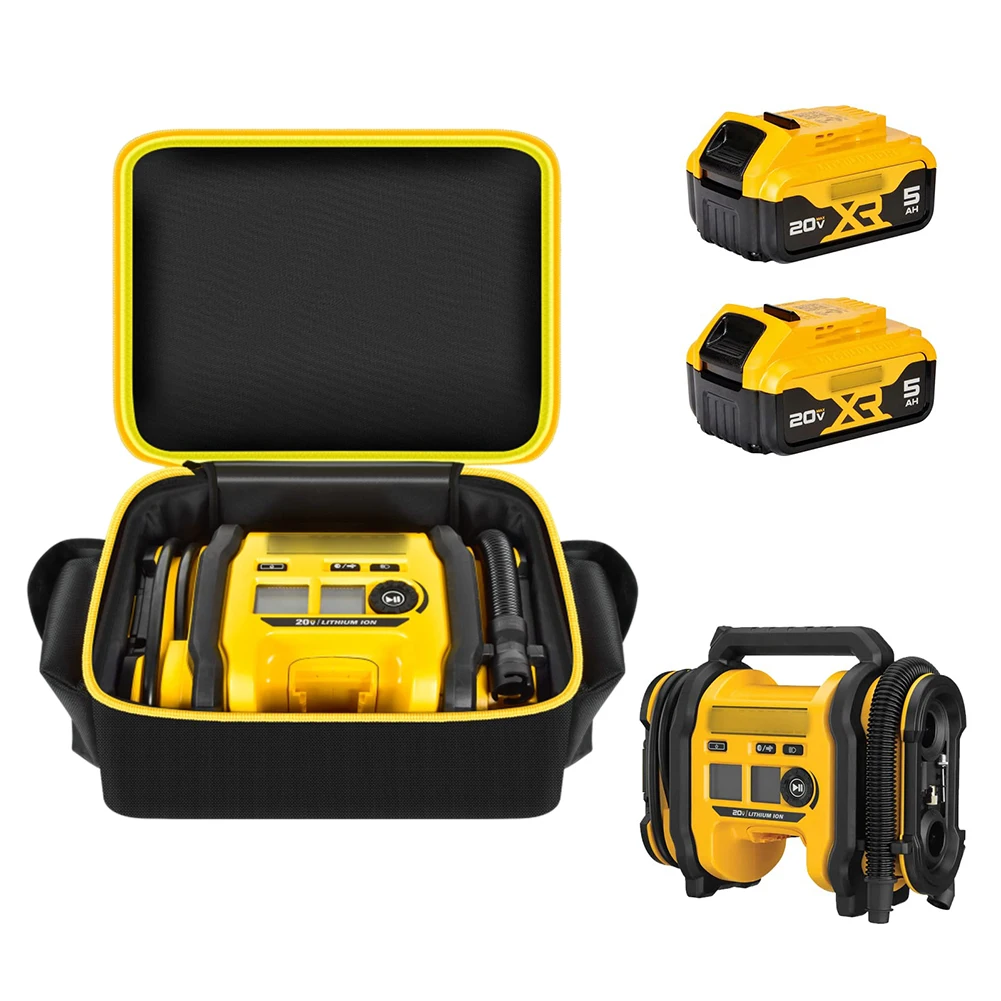 Air Compressor Bag Dustproof Carrying Bag Anti Scratch Portable Air Pump Carrying Case for Dewalt DCC020IB 20V Max Tire Inflator