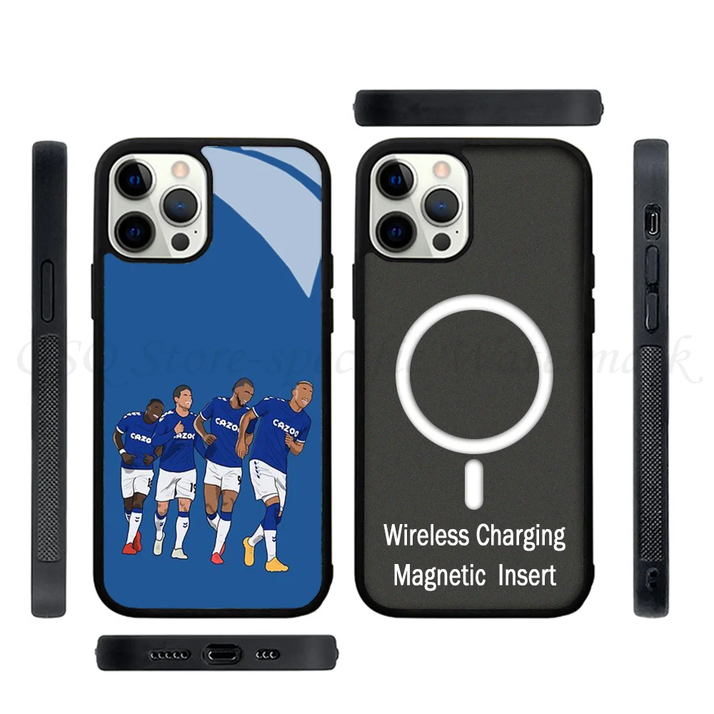 Everton Goal Celebration Richarlison Calvert Lewin Rodrigu Phone Case Strong Magnetic For IPhone 15 14 13 Pro Max 11 12 Mini