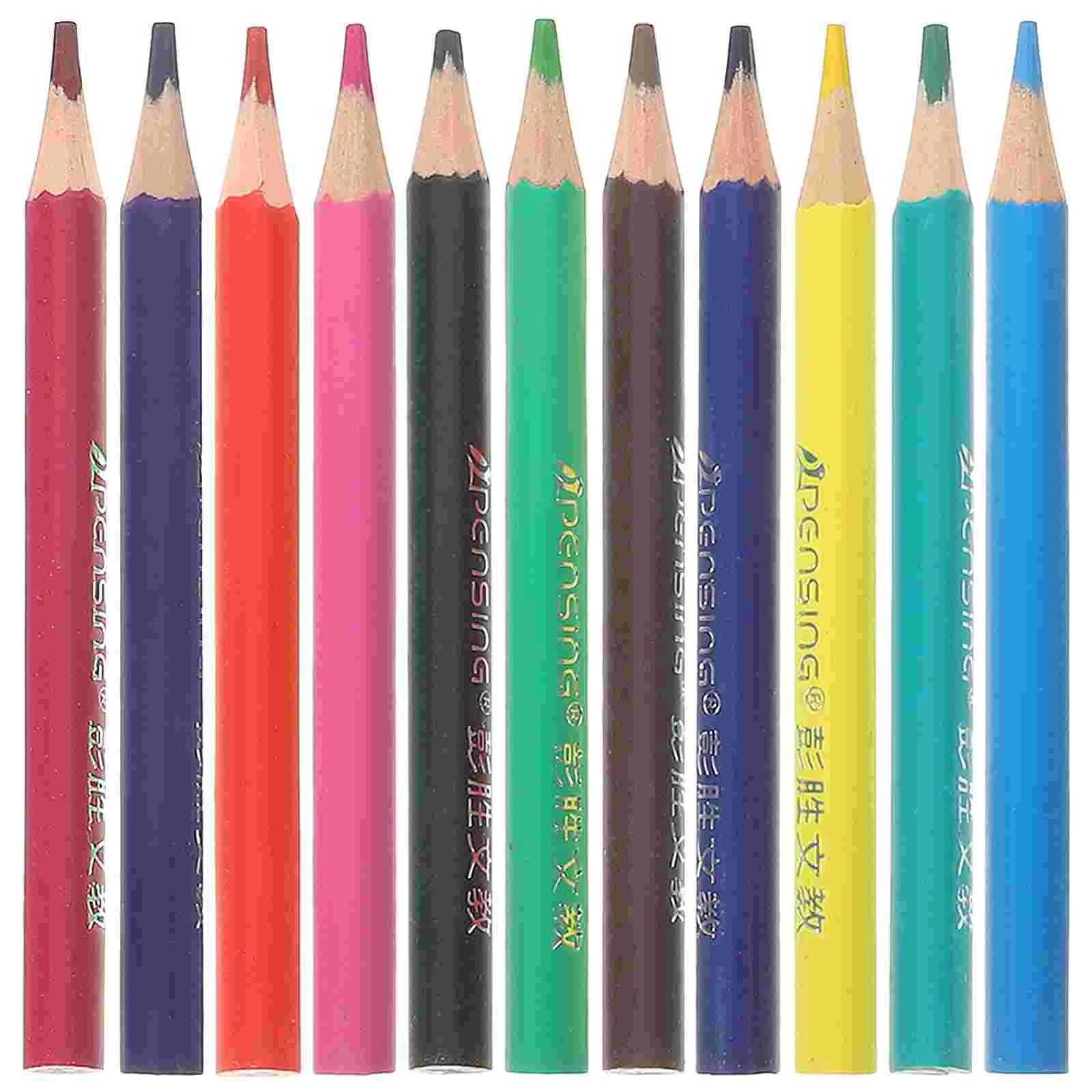 

With Pencil Sharpener 12 Colors/24 Lead Painting Graffiti Colored Pencils Children's School Kindergarten Brushes (24 Colors)
