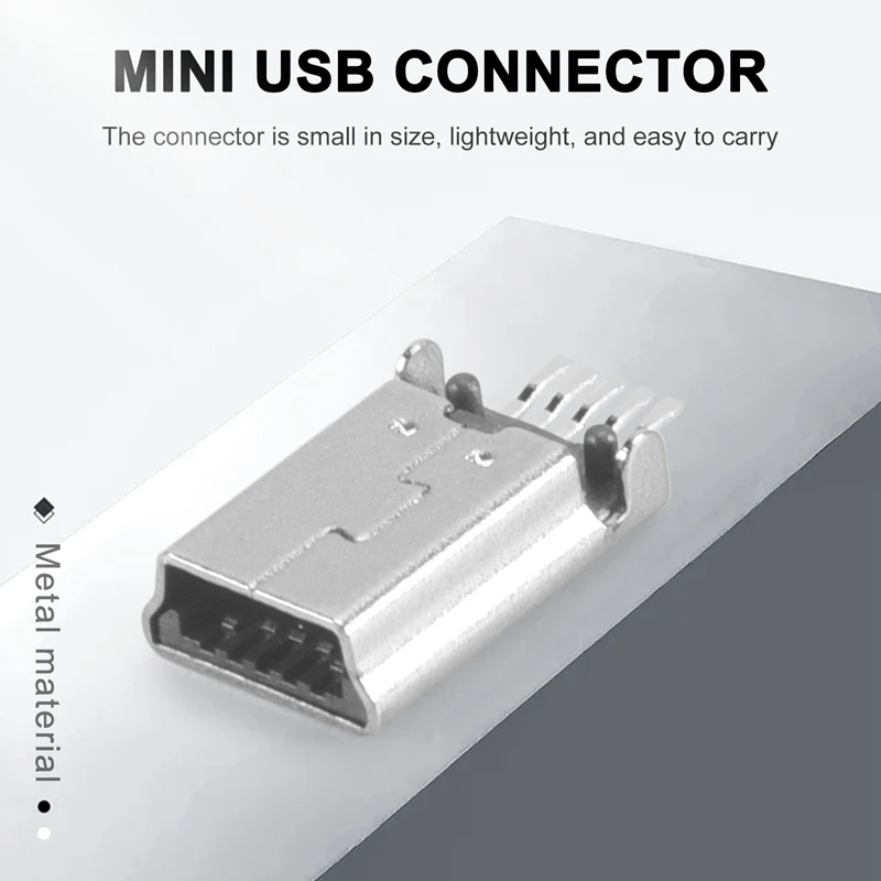 10 шт., разъём для пайки с разъемом USB Type-B
