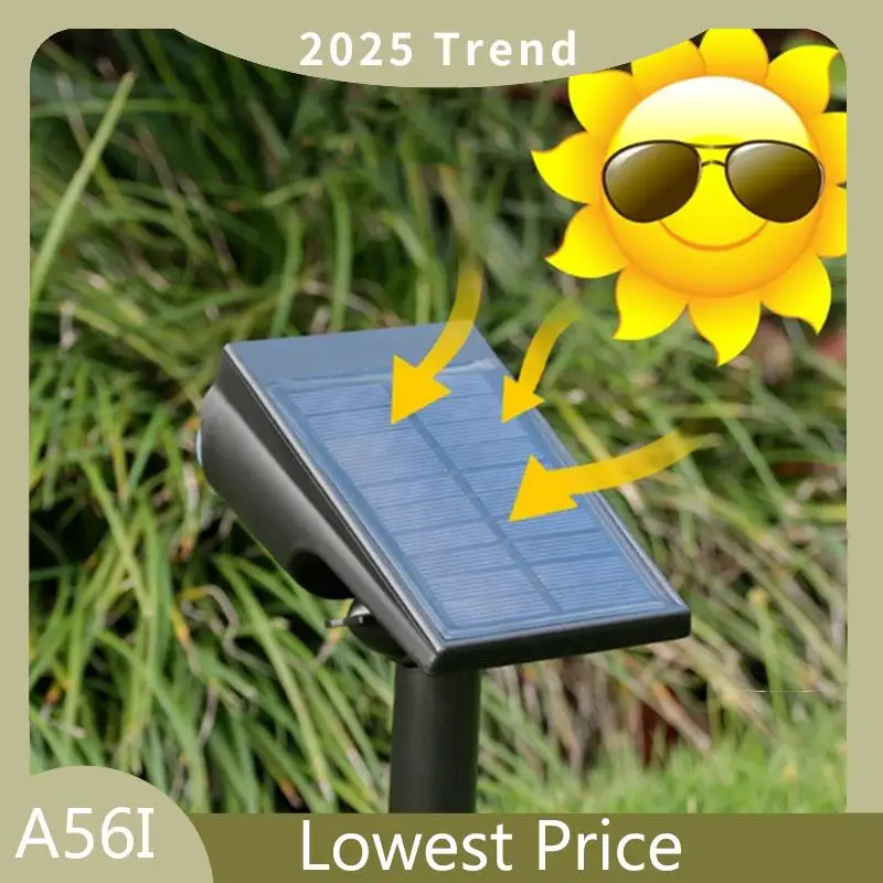 

A56I Top Solar Lamp Outdoor Lights Changing Ground Gardening Garden Light Waterproof Landscape Spotlights Garden Decoration