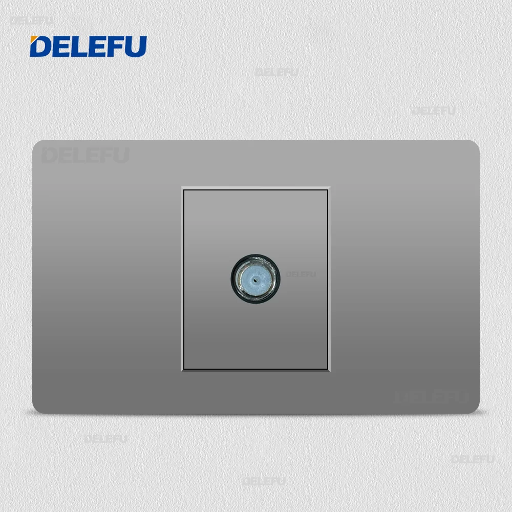 Многофункциональная настольная розетка DELEFU Grey PC 2/1